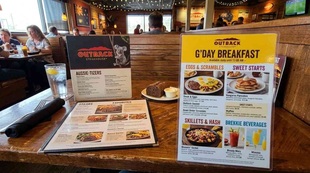 breakfast menu
